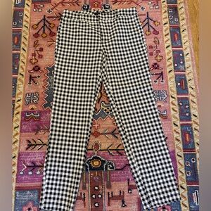 Zara gingham cigarette pants
